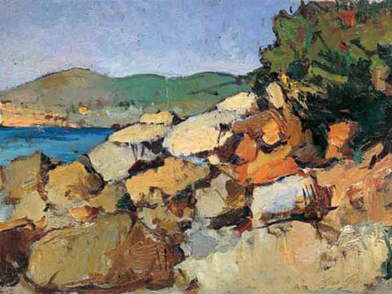 1866-Giovanni Bartolena - Sulla spiaggia